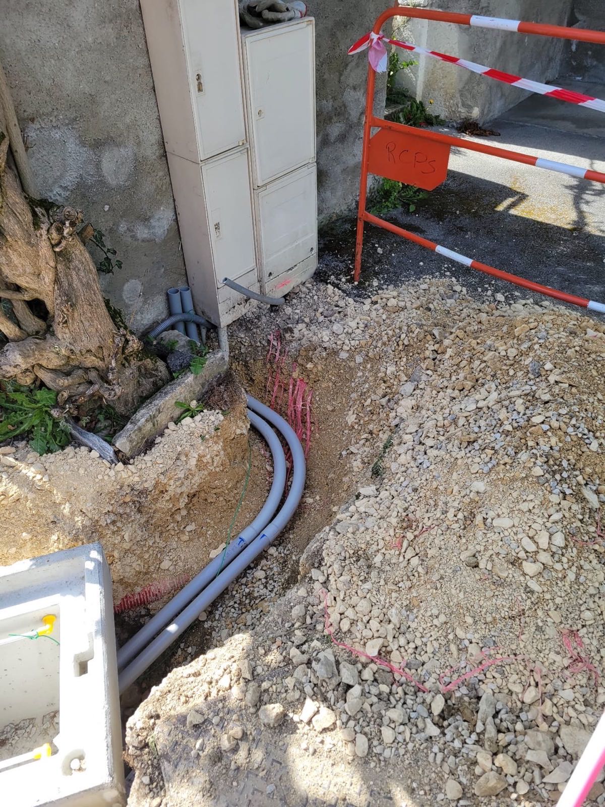 Chantier RCPS Terrassement en Suisse romande